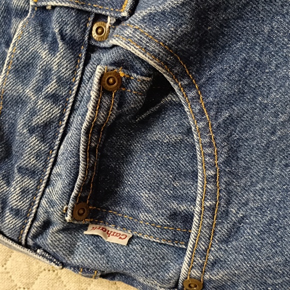 Carhartt Men's 32 X 28 Straight Relaxed Fit Blue Jeans ( Tag Size 34x30) B230 - Picture 3 of 5